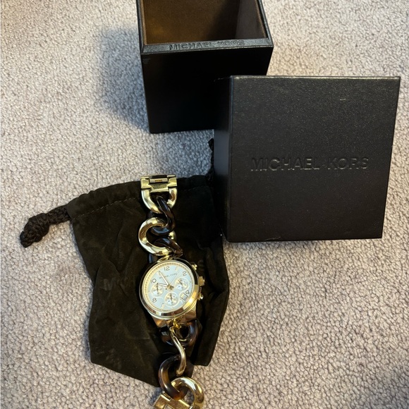 Michael Kors womens watch gold/tortoise